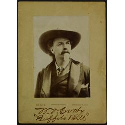 Original Buffalo Bill Cody signed cabinet card
