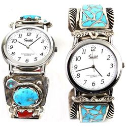 Collection of 2 fine watch bands