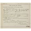 Image 1 : Original 1895 state of Texas summons