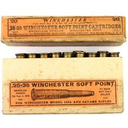 Box  25-35 Winchester Soft Point ammo