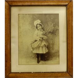 Original and charming sepia tone portrait