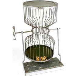 Large bar top chuck a luck with 3 dice,