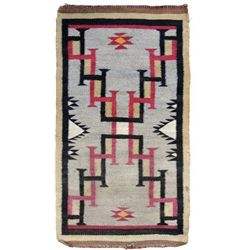 Navajo small single saddle textile weaving,