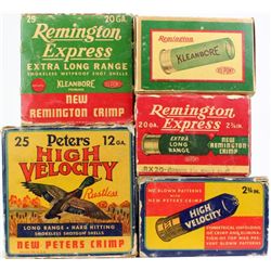 Collection of 5 full correct shotgun ammo