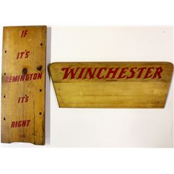 Collection of 2 vintage display boards