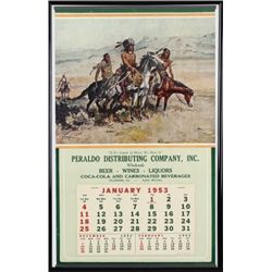1953 advertising calendar for Peraldo Distributing