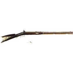 Heavy percussion half stock rifle apprx. 48 cal.