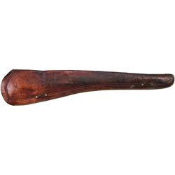 Leather scabbard unmarked with stamped border