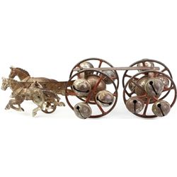 Victorian 2 horse 4 wheel jingle chime