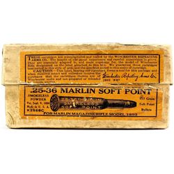 Winchester 25-36 Marlin ammo box