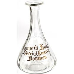 Antique back bar bottle from the Connors Hotel,