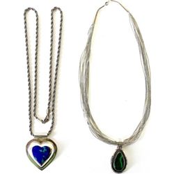 Collection of 2 necklaces includes sterling
