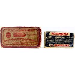 Collection of 2 boxes ammo includes