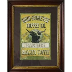 Roth-Homeyer Coffee Co. Steer Brand print