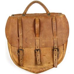 US marked leather dispatch bag with original