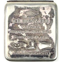 Interesting hinging match safe or vesta