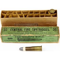 Winchester 40-50 Sharps ammo box