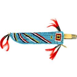 Plains beaded knife sheath C. 1890-1910