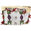 Image 1 : Fine C. 1890's Sioux beaded Teepee bag