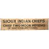 Image 1 : Original canvas banner "Sioux Indian Chief