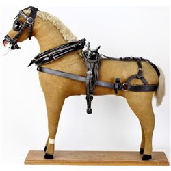 Early harness makers display horse