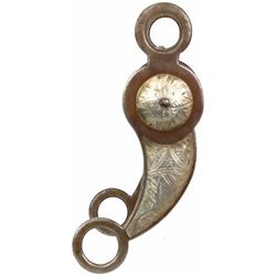 Canyon City silver inlaid prison made bit,