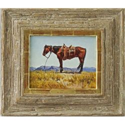 "Jake" original oil on board by Bill Owen