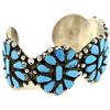 Image 1 : Zuni sterling and turquoise bracelet,