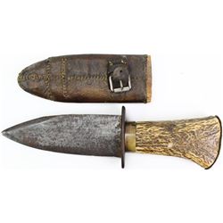Early dag style shortened bowie knife
