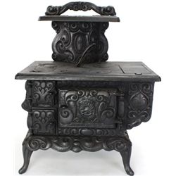 Miniature cast iron kitchen stove