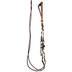 Bridle with single bird half breed iron bit