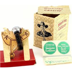 Original Hopalong Cassidy watch with cardboard
