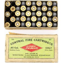Western 45 Colt ammo with 10 empties.