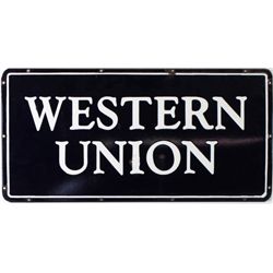 Antique Western Union enamel sign