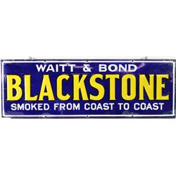 Antique enamel sign for Blackstone Tobacco