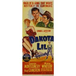 Excellent restored Dakota Lil movie poster