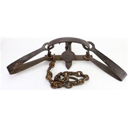 Large original bear trap marked Newhouse No. 5