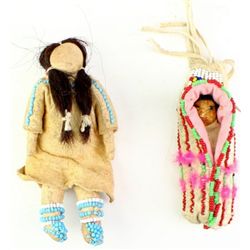 Collection of 2 beaded childs items includes