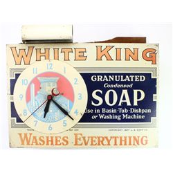 C. 1920-1930's advertising clock for White King