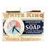 Image 1 : C. 1920-1930's advertising clock for White King