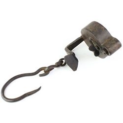 Early hand forged Betty lamp C. 1700's