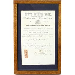 1864 dated civil war volunteer bounty fund