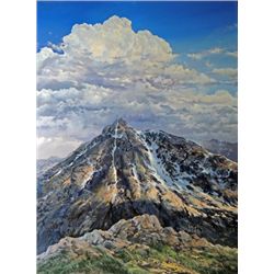 "Mount of Holy Cross" oil on canvas, 40" X 30",