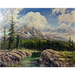 "Along the Range of Light" oil on canvas, 48" X