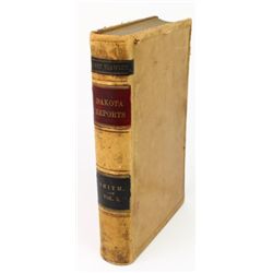 1886 Dakota Reports law book listing the Crow