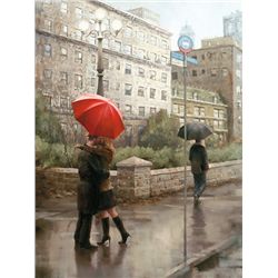 Daniel Del Orfano, First Kiss, Signed Canvas Print