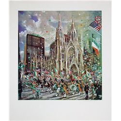 Kamil Kubik, St. Patricks Day, Signed Serigraph