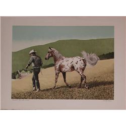 Mel Hunter, Appaloosa, Signed Lithograph