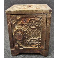 VINTAGE KENTON CAST IRON SAVINGS DEPOSIT COIN BANK