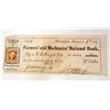 Image 1 : 1867 PERSONAL CHECK SIGNED BY JAMES POLLOCK